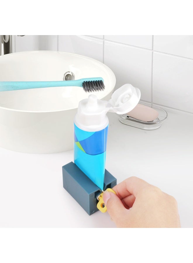 PAWSONIFY 4 PCS Toothpaste Squeezer, Rolling Tube Toothpaste Squeezer with Frosted Handles Toothpaste Holder Stand Bathroom Organizer,Saves Toothpaste and Creams - Image 5